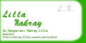 lilla makray business card